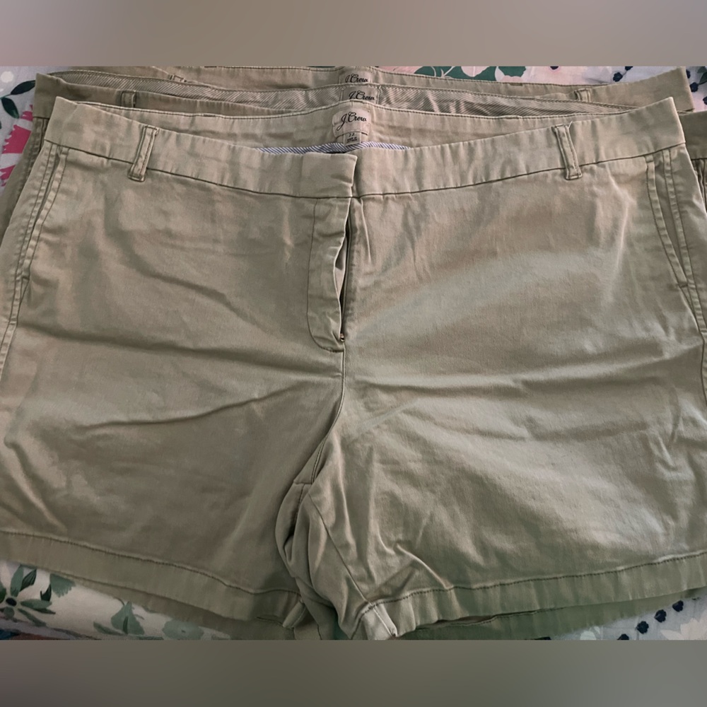 J. Crew Light Olive Shorts
